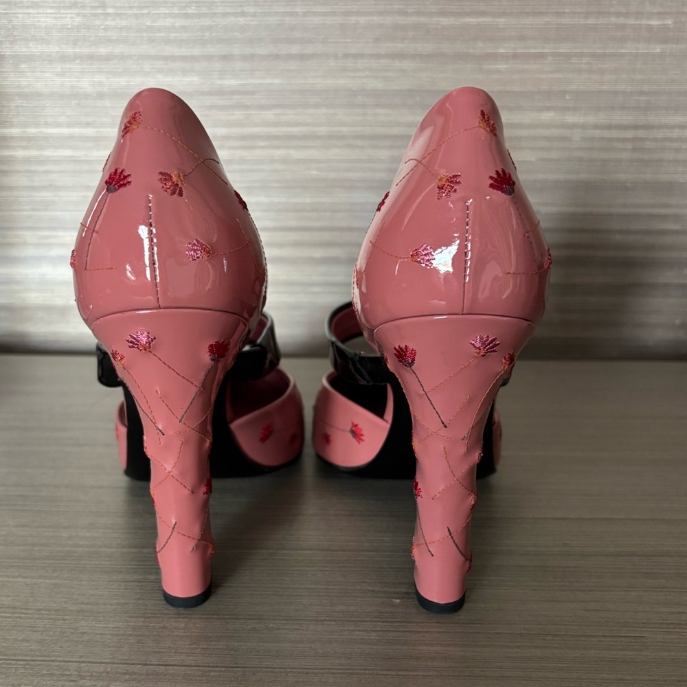 NWT Bottega Venets pink floral heels size 40 - Picture 4 of 8